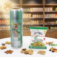 Rouleau de Sachet de Film Plastique Automatique Nachos Pita chips croûte de riz Craquelins de Crevettes/poisson rouleau film bulles de riz sac d'emballage