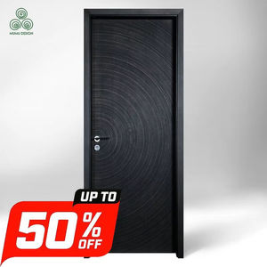 Design moderne, entrée de luxe pour hôtel, appartement, intérieur, mélaminé, élégant, chêne, <span class=keywords><strong>porte</strong></span> en bois massif pour villa - Product Image 1