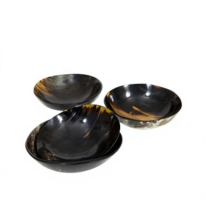 Juego de Cuencos de Cuerno de Búfalo Pulido, Natural, Orgánico, Redondo, Artesanal, Centro de Mesa para Decoración del Hogar - Product Image 6