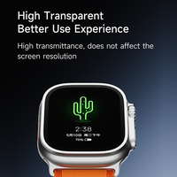 Protection d'écran en verre trempé 9H pour Apple Watch Ultra avec applicateur facile à installer