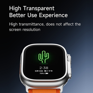 Protection d'écran <span class=keywords><strong>en</strong></span> <span class=keywords><strong>verre</strong></span> trempé 9H pour Apple Watch Ultra avec applicateur facile à installer - Product Image 4