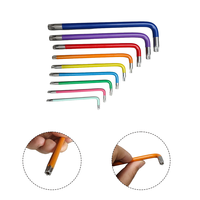 Lot de clés Allen multicolores à tête sphérique (9 pièces) pour réparation de vélos – Outils à main en gros