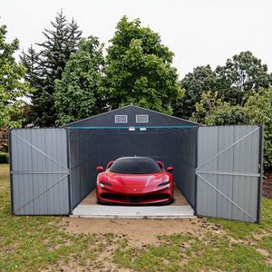 Casa de almacenamiento de Patio de Metal fácilmente ensamblada, gran patio trasero Popular, edificios de césped, muebles de jardín, cobertizo de almacenamiento al aire libre - Product Image 1