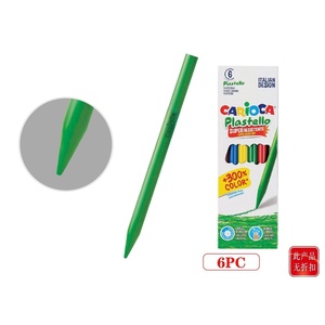 Scatola di 6 colori Carioca 6 Plasticeras-strumenti d'arte