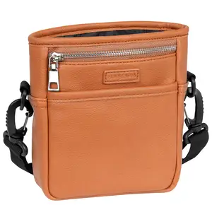 Pochette de dressage en cuir de grande capacité avec fermeture magnétique, pochette de friandises pour animaux de compagnie, vente en gros