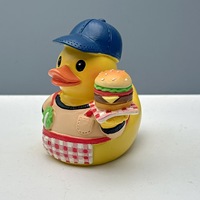Décoration d'intérieur moderne : Figurine de canard de Hambourg en résine faite à la main, amusante, pour cosplay de serveur, ornements d'intérieur, artisanat pour salon