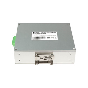 Switch Industrial de Fibra Óptica Gigabit de 8 Puertos con 2 Puertos SFP, Soporte para Entrada de Alimentación Dual Redundante y Montaje en Riel DIN - Product Image 1