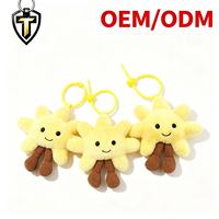 Nouveaux produits personnalisés en gros, très demandés : Mini jouet en peluche mignon en forme de tournesol, pendentif décoratif pour sac à dos