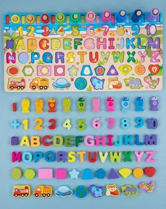 Juguetes de Madera para Aprender Números, Matemáticas, el Alfabeto y Frutas, Rompecabezas de Clasificación para Niños Pequeños de 2 a 4 Años - Product Image 5