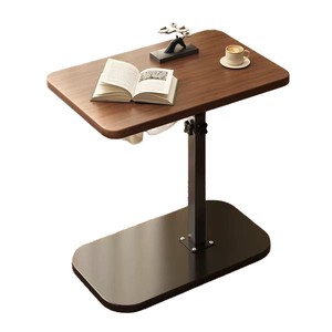 <span class=keywords><strong>Tavolino</strong></span> da Caffè Girevole e Sollevabile <span class=keywords><strong>con</strong></span> Design Moderno e Struttura in Metallo per Soggiorno e Camera da Letto - Product Image 6