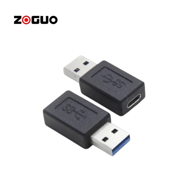 OTG USB 3.0 Male to USB C Female Adapter Support Data Transfer and Charging 5V 3A Suitable for Mobile Phones Laptops
