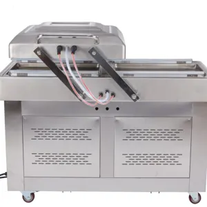 hot sale ce certified double chamber sealer sealing forming vacuum packaging machine for food plastic filling