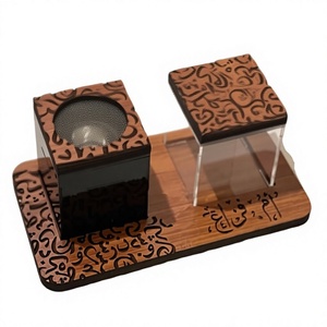 Quemador de Incienso de Sándalo y Anís Estrellado Hecho a Mano de Lujo, Porta Incienso Árabe Premium, Regalo Religioso Ecológico para Ramadán y Eid - Product Image 1