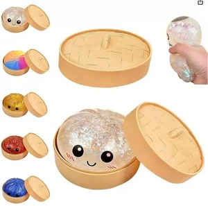Glitter Dumpling Squishy - Caja de Dumplings con Purpurina Aleatoria, Juguete Squishy de 10 Colores, Más Sorpresas - Product Image 3