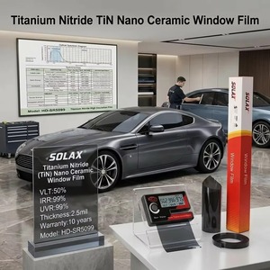 Oxidation-Proof Titanium Nitride Solar Window Film New Vision Anti Scratch Nano <strong>Ceramic</strong> <strong>Tint</strong> for Suv Front <strong>Windshield</strong> <strong>Tint</strong> - Product Image 1