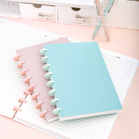 Gros Macaron Couleur Cahier à Feuilles Mobiles Doux de Haute Qualité Papier Amovible pour Étudiant Bureau Cadeau Logo Personnalisé