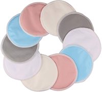 Coussinets d'allaitement ronds réutilisables en bambou coussinets d'allaitement lavables écologiques ronds imperméables coussinets de soutien-gorge de maternité personnalisés