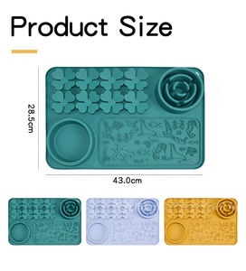 Tappetino Olfattivo per Cani in Silicone Ecologico Extra Spesso Impermeabile, Alimentatore Lento Anti-Soffocamento 2-in-1 con Tasche Nascondiglio per Premi - Product Image 4