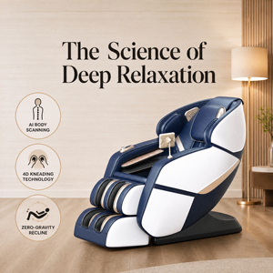 Space Saving Chair 10cm Wall Hugger Zero Gravity 3D Track Airbag Heat Voice Control Home - Product Image 1