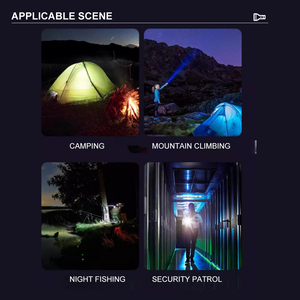 Mini lampe torche LED rechargeable pour le camping et l'EDC, 7 LED, étanche, tactique, avec aimant, corps en alliage d'aluminium - Product Image 6