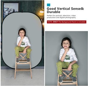 Chromakey schermo blu/grigio sfondo pieghevole bifacciale Twist sfondo grigio/blu 5 'x 7'/150x200cm pannello pieghevole - Product Image 6