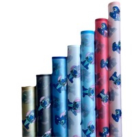 Film mat imperméable exclusif transfrontalier, papier Hansu à bords magiques, motif ours de dessin animé, pour fêtes d'anniversaire et emballages floraux