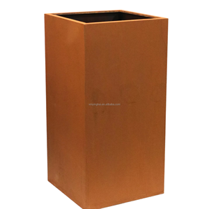 Vente en gros Jardinières d'art extérieur pour décoration <span class=keywords><strong>de</strong></span> <span class=keywords><strong>jardin</strong></span> Grands pots <span class=keywords><strong>de</strong></span> fleurs en acier corten - Product Image 2