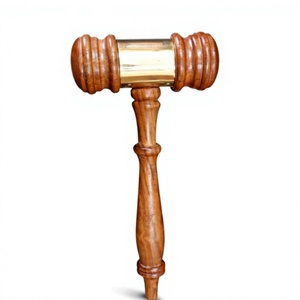 Ensemble marteau de juge et bloc sonore en bois écologique fait main, style antique, pour salle de judiciaire ou cadeaux décoratifs - Product Image 6