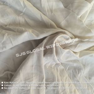 Paños de Limpieza de 10 kg, Paños Blancos de Algodón 100% Tipo Camiseta, Trapos de Algodón Blancos para Uso Industrial de Alta Resistencia - Product Image 4