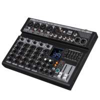 Console de mixage audio Vason Q6, prix usine, 6 canaux, 99 DSP, mini mixeur audio, MP3, Bluetooth, diffusion en direct, égaliseur 5 bandes en métal, 2