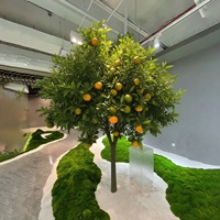 Arbre d'oranger artificiel, taille personnalisable, plante à fruits artificiels réalistes pour la décoration de la maison, du bureau, de l'hôtel, du mariage, du balcon