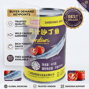 <span class=keywords><strong>Sardinas</strong></span> Enlatadas <span class=keywords><strong>en</strong></span> Salsa de Tomate, 425g, al por Mayor, Pescado Enlatado Saludable, Marca Privada, Calidad de Exportación, Suministro de Fábrica - Product Image 1