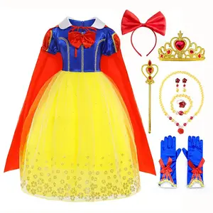 2024 Girl Snow White Princess Dress Costume For Kids