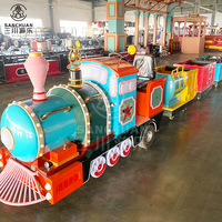 Le carnaval monte le mini train électrique sans rail monte pour le terrain de jeu extérieur d'intérieur de parc d'enfants
