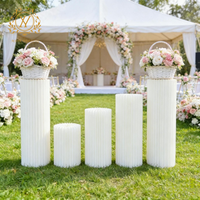Support de présentation pliable en forme de colonne romaine pour table de desserts, hauteur réglable (20-100 cm), pour la décoration de lieux de mariage