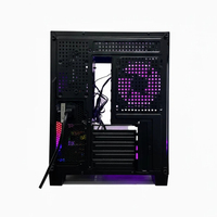 MID Tower Desktop Circular Tempered Glass Pc Casing Cpu Cabinet Atx Cooling Gaming Computer case