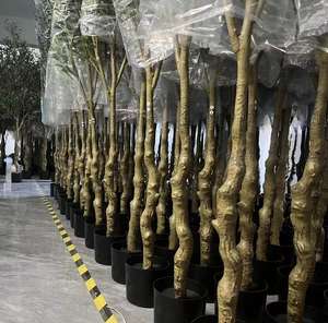 Grand <span class=keywords><strong>olivier</strong></span> artificiel en pot avec <span class=keywords><strong>tronc</strong></span> en plastique détachable et feuilles et fruits réalistes pour la décoration intérieure de l'hôtel. - Product Image 5