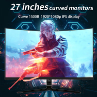 Moniteur LCD 27 pouces 165Hz VA avec écran LED RVB, moniteur de jeu incurvé pour PC avec base relevable, OEM ODM, boîtier rose