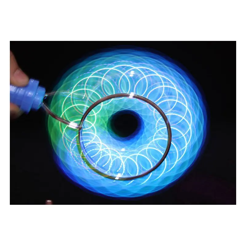 2022 Novelty Magic Gyro Spinner Toy New Magnetic Top Wheel with Flashing Light Chidren Toy