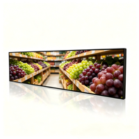 Écran publicitaire TFT 4K LCD de 24, 28, 37, 43 pouces avec Wi-Fi intégré, système d'exploitation Android, garantie 1 an pour les supermarchés