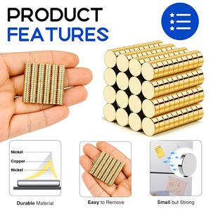 Dropshipping תמיכה יצרן מקצועי מותאם אישית מצופה זהב/אפוקסי/zn/ניקל n52 עגול דיסק נידימיום מגנטים - Product Image 4