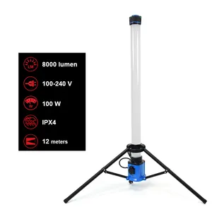 2023 vente en gros Portable IPX4 haute résistance étanche extérieur 360 degrés 8000 lumen LED trépied lumière de travail