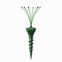 Répulsif à martre et taupe à énergie solaire Dispositif de vibration ultrasonique de dissuasion de serpent extérieur avec lumière décorative