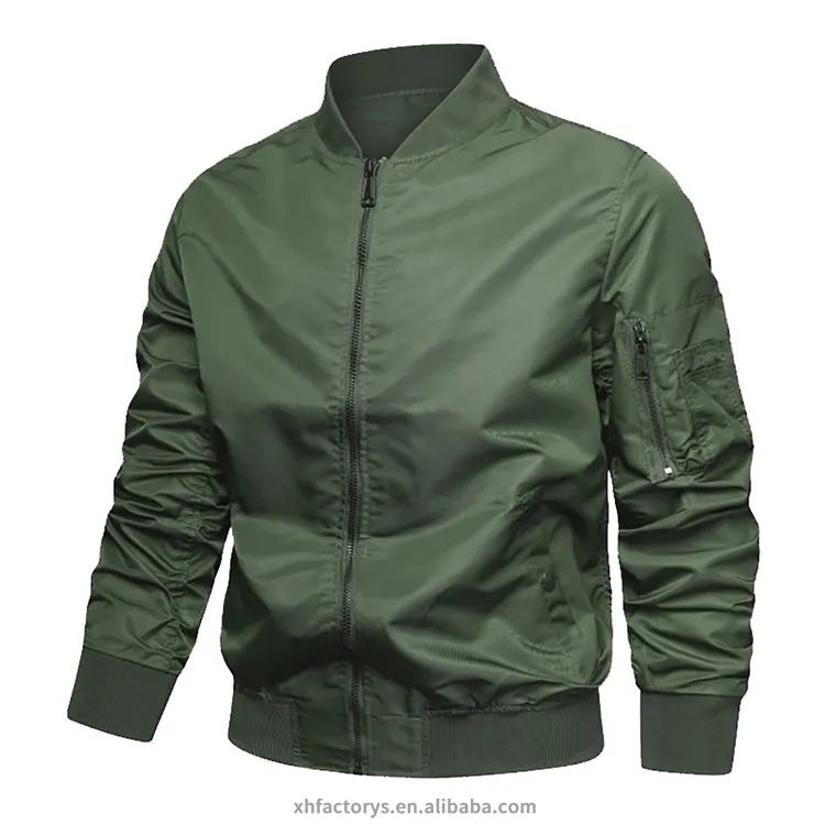 Green bomber Jacket men's