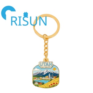 Porte-clés personnalisé en émail, motif Cœur, Souvenir de voyage, USA, Salt Lake City, Temple, Utah, Vente en gros - Product Image 5
