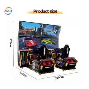 Machine de jeu de course Crazy Drift de 65 pouces, simulateur de conduite pour 2 joueurs, équipement de jeu de course automobile pour centre commercial, salle de jeux - Product Image 5