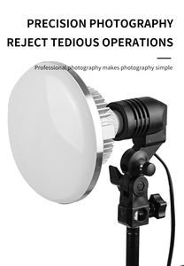 Bombilla LED de Fotografía de <span class=keywords><strong>85W</strong></span>/100W/150W, <span class=keywords><strong>5500K</strong></span>, Luz Diurna, Kit de Iluminación con Softbox Espiral, Bombilla con Casquillo E27 para Fotografía - Product Image 3