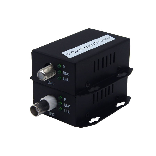 IP Camera Over RF Coaxial Cable Extender 500m RJ45 to RF Broadcasting Transmitter