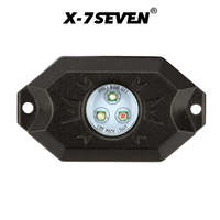 Luz de roca de 8 grados IP 68 16, luz LED ultrabrillante UTV, carcasa de aleación de aluminio, luz de roca RGB