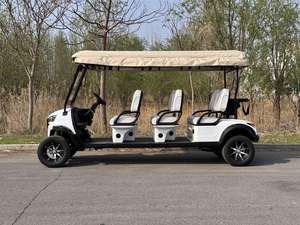 Carrito de Golf Eléctrico con Batería de Litio para 6 Personas, Carrito de Seguridad para Caminos Privados - Product Image 5